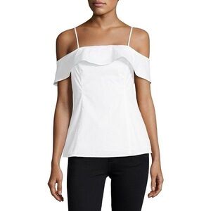White Off The Shoulder Michael Kors Top
